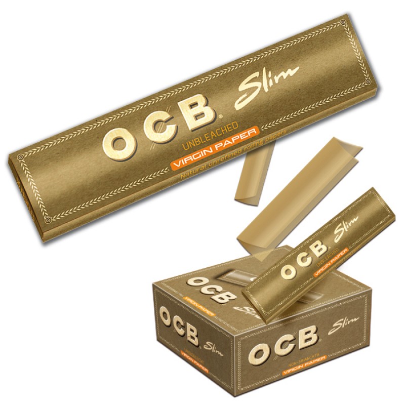 Seidenpapiere OCB Slim Virgin Brown