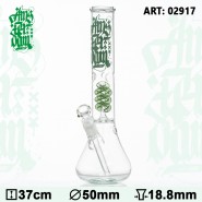 Glas Amsterdam Bong H 37 cm Schnitt 18,8 mm Φ 50 ...