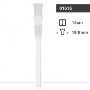 Glasbongadapter geschnitten 18,8 mm, Länge 14 cm