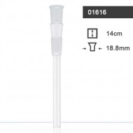 Glasbongadapter geschnitten 18,8 mm, Länge 14 cm