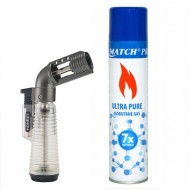 Leichter , Gasbrenne Honest WT-1 + GAS Silver Matc...