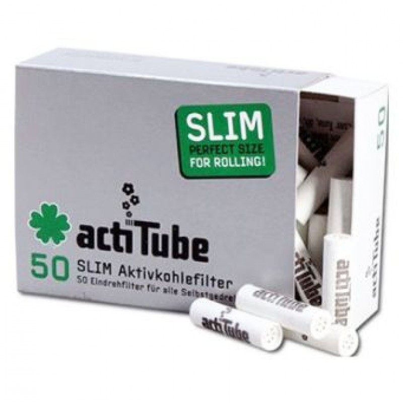 ActiTube SLIM Aktivkohlefilter 6,9 mm 50 Stück