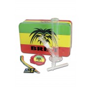 Rasta Breit Set: Bongo, Mühle, Pfeife, Siebe, Rei...