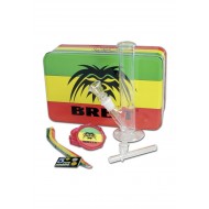 Rasta Breit Set: Bongo, Mühle, Pfeife, Siebe, Rei...