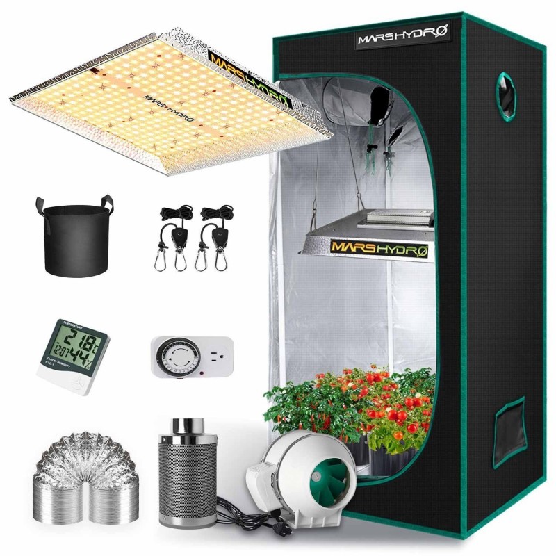 Mars Hydro SET: TS1000 150W LED-Lampe + Growbox 70...