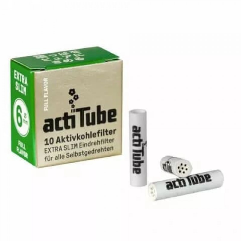 ActiTube EXTRA SLIM Aktivkohlefilter 6 mm 10 Stck.