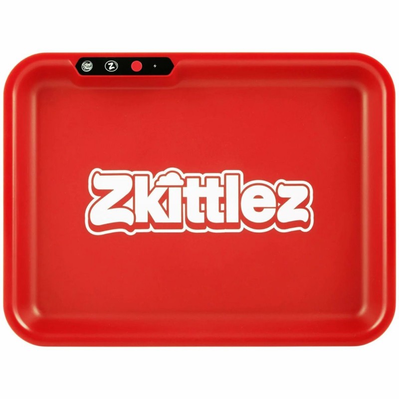 Glow Tray x Zkittlez - ROT beleuchtetes LED-Tablet...