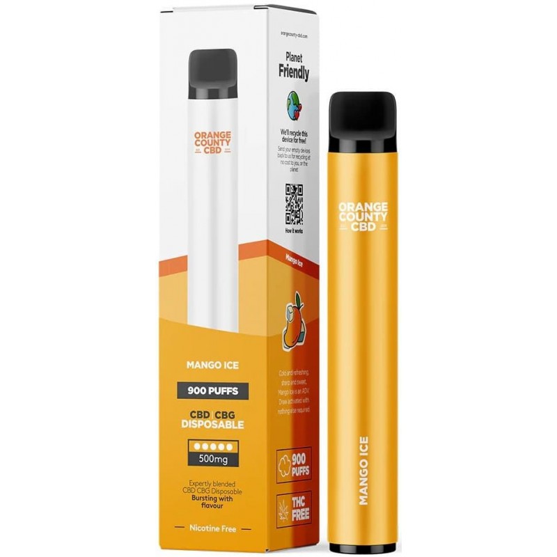 Orange County CBD Vape Pen Mango Ice, 250mg CBD + ...